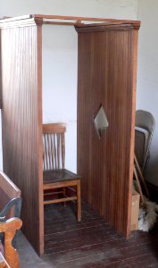 Keystone, Nebraska church confessional 1