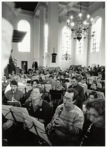 Klarinetdag van het muziekcentrum Zuid-Kennemerland in de Nieuwe Kerk. NL-HlmNHA 54034130