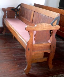 Keystone, Nebraska church pew 1