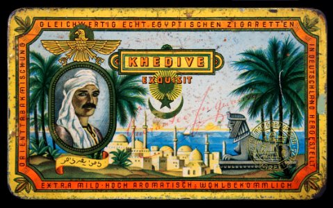 Khedive cigarettes tin