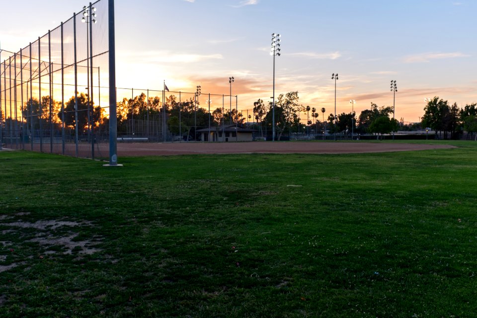 John Zimmerman Park, Norwalk, CA, at Sunset
