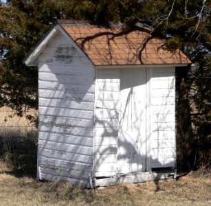 Jefferson County, Nebraska District 10 School outhouse 1