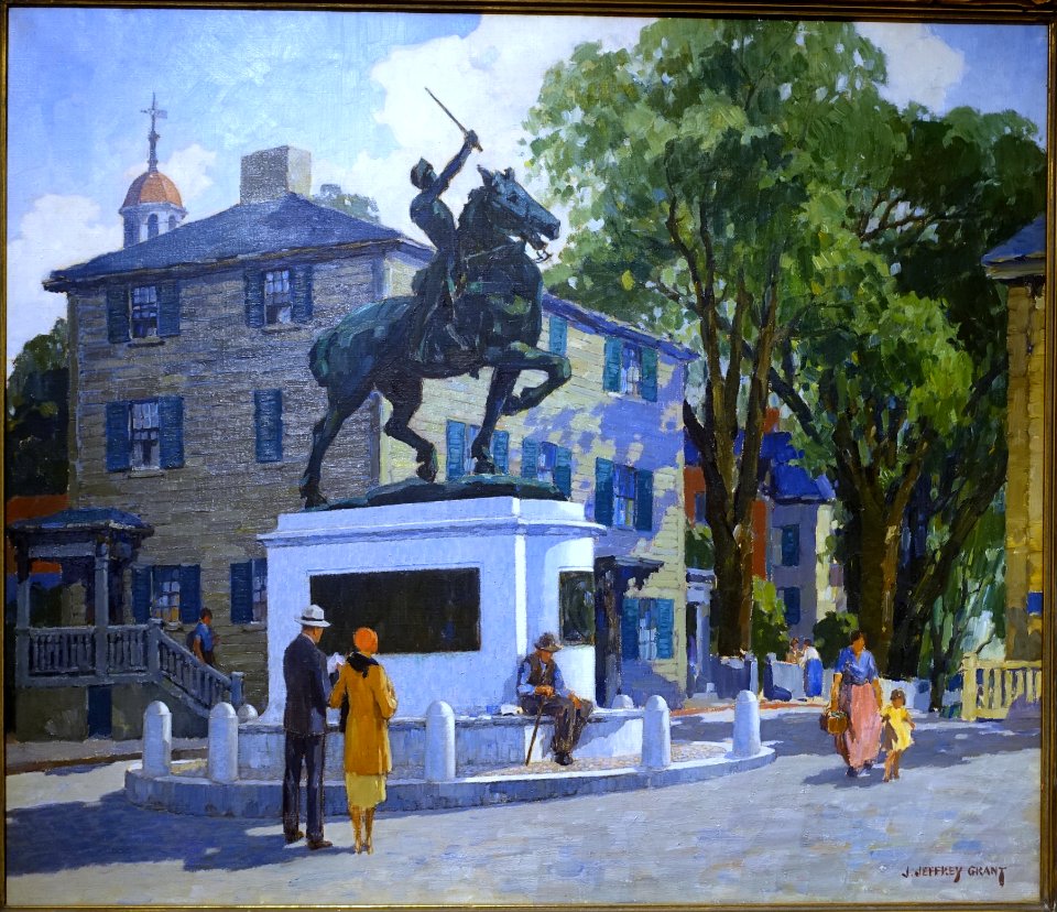 Joan of Arc, by J. Jeffrey Grant, c. 1932, oil on canvas - Cape Ann Museum - Gloucester, MA - DSC01283