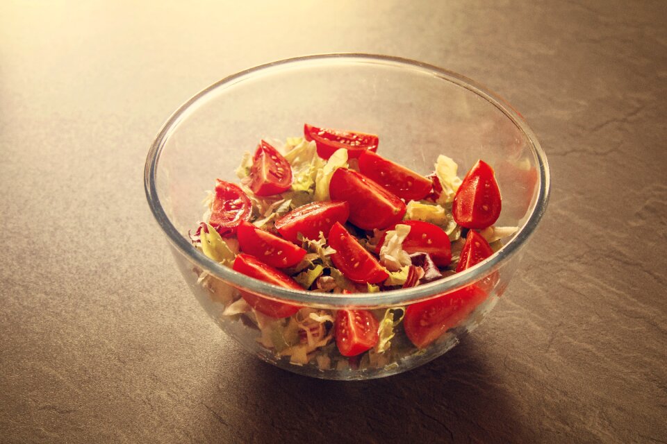 Tomato salad food eat
