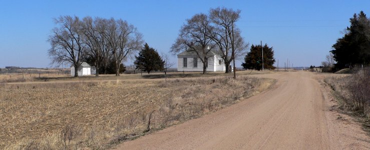 Jefferson County, Nebraska District 10 School from W 1