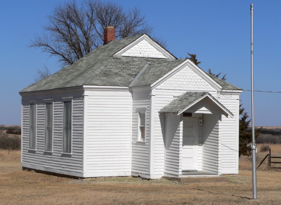 Jefferson County, Nebraska District 10 School from SW 2