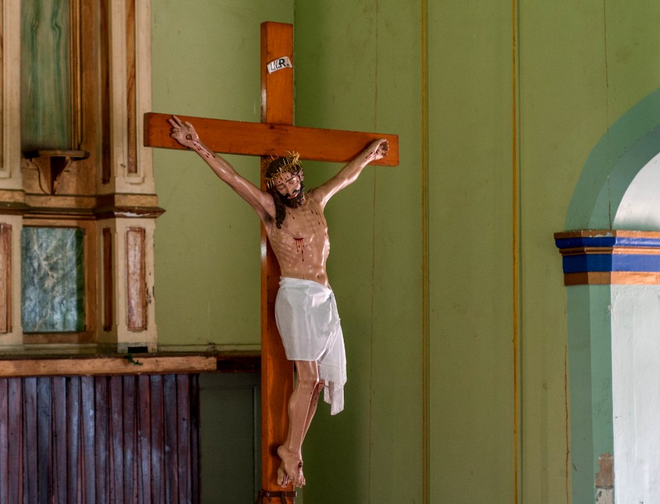 Jesus Christ crucified in Santa Barbara Church