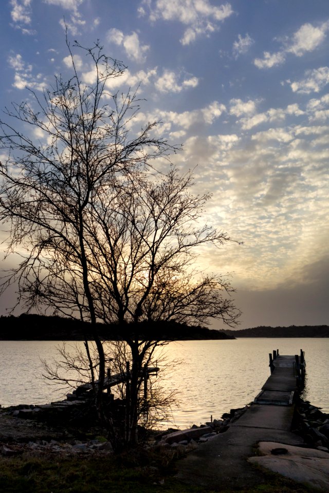 Jetty at sunset in Holländaröd 1