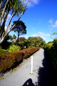 Katherine Mansfield Memorial Park - Entrance and path from Hobson Street