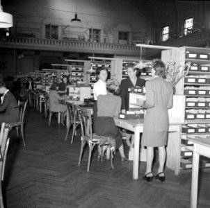 Kantoor met kaartenbakken, Bestanddeelnr 254-2219