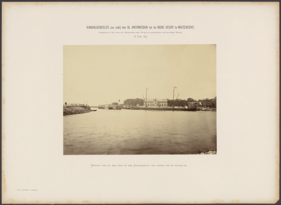 Kanaalgedeelte van nabij de St. Antoniedijk tot de Oude Vecht te Nigtevecht. Dra, Bestanddeelnr 347