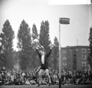 Korfbal Luto tegen Rhoda, spelmoment, Bestanddeelnr 917-8586