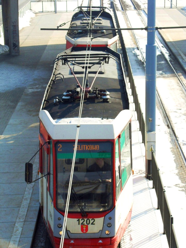 Konstal 105 w Gdańsku - dach
