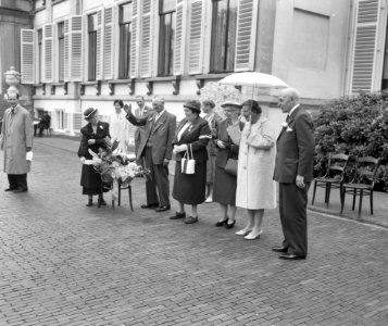 Koningin Juliana groet de voorbijtrekkenden, Bestanddeelnr 911-3979