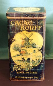 Korff's Cacao tin, 0,5Kilo blikje, pic3