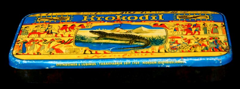 Krokodil tabak blikje, Steinbomer & Lubinus, foto2 photo