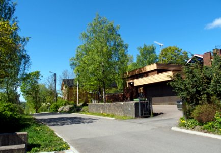 Korppolaismäki houses on Maununtyttärenkatu
