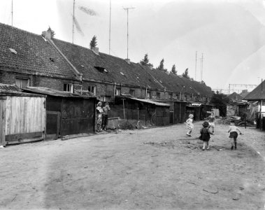 Krotwoningen in Nijmegen in het Willemshof, overzicht van de toestand op de Will, Bestanddeelnr 915-2008