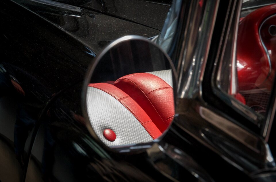 Car mirror leather car seat