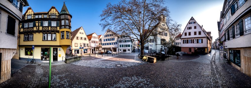Krumme Brücke Tübingen Panorama 2019