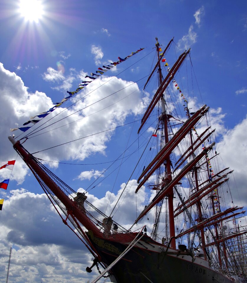 Ship the waterfront sailboats photo