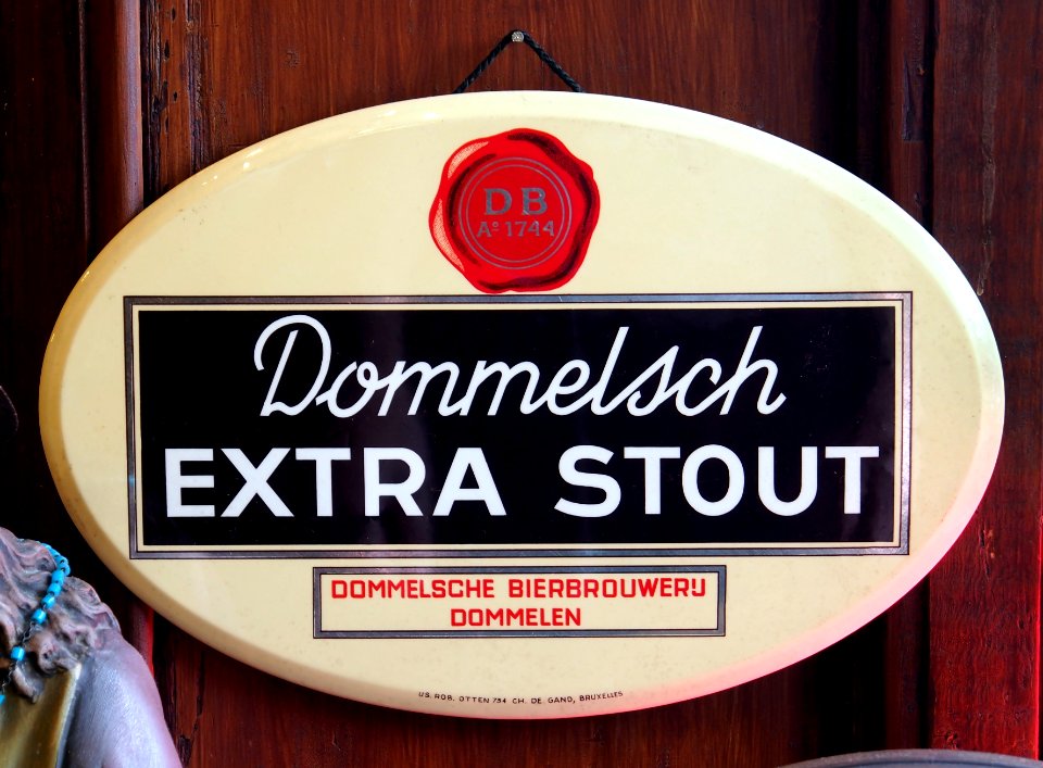 Dommelsch Extra Stout, metal advertising sign