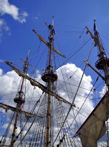 Rigging ship the waterfront