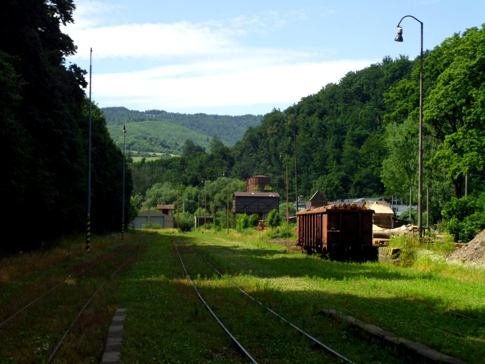 Dobsina station track end