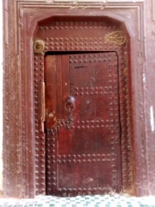 Door in Fez with two knockers