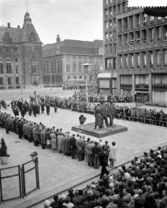 Dodenherdenking 1961 te Rotterdam, Bestanddeelnr 912-4435