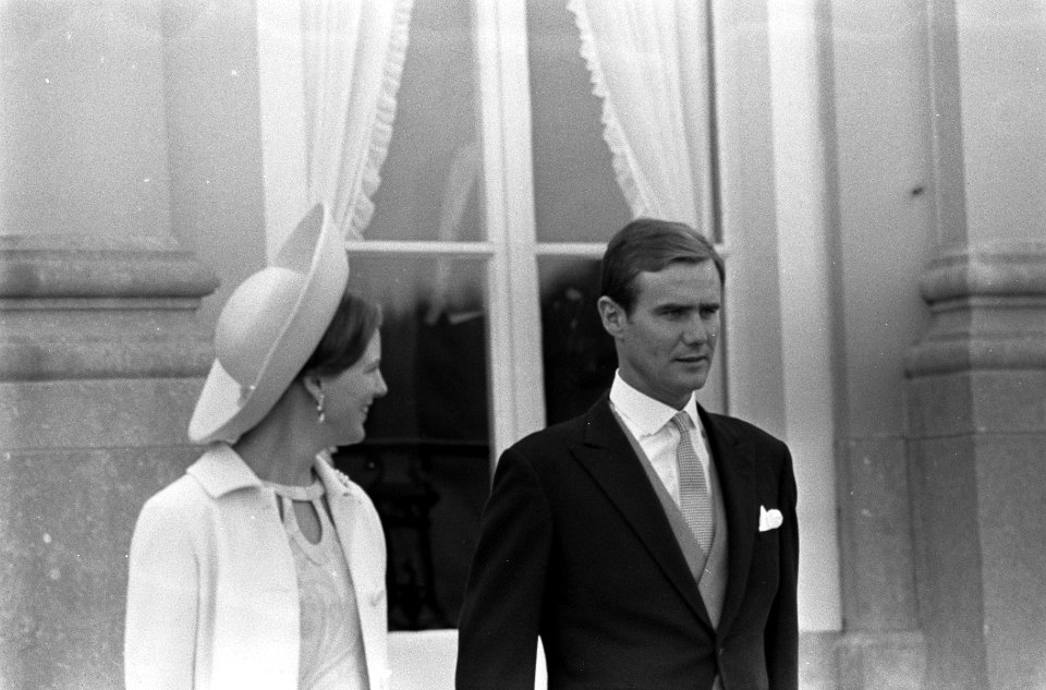 Doop Willem Alexander . Nummer 19 Prinses Margrethe en prins Henrik , nummer 21 , Bestanddeelnr 920-6621