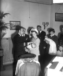 Doopplechtigheid van Sabijs op Onderzeedienst Rotterdam, Bestanddeelnr 903-3783