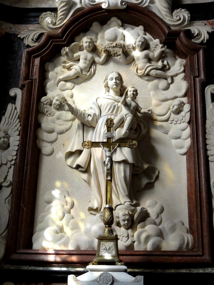 Doulaincourt, église Saint-Martin, retable dit de la Vierge, detail