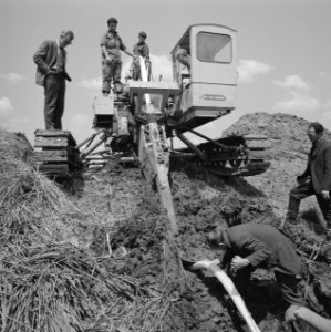 Drainage, diepdrainage, terreinen, polders, zandcementstortsteenprojecten, diepd, Bestanddeelnr 165-0795