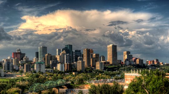 Downtown-Skyline-Edmonton-Alberta-Canada-Stitch-01 photo