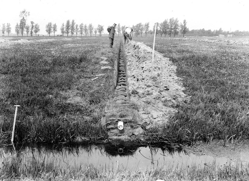 Drainage, drainsleuven, Bestanddeelnr 192-0721