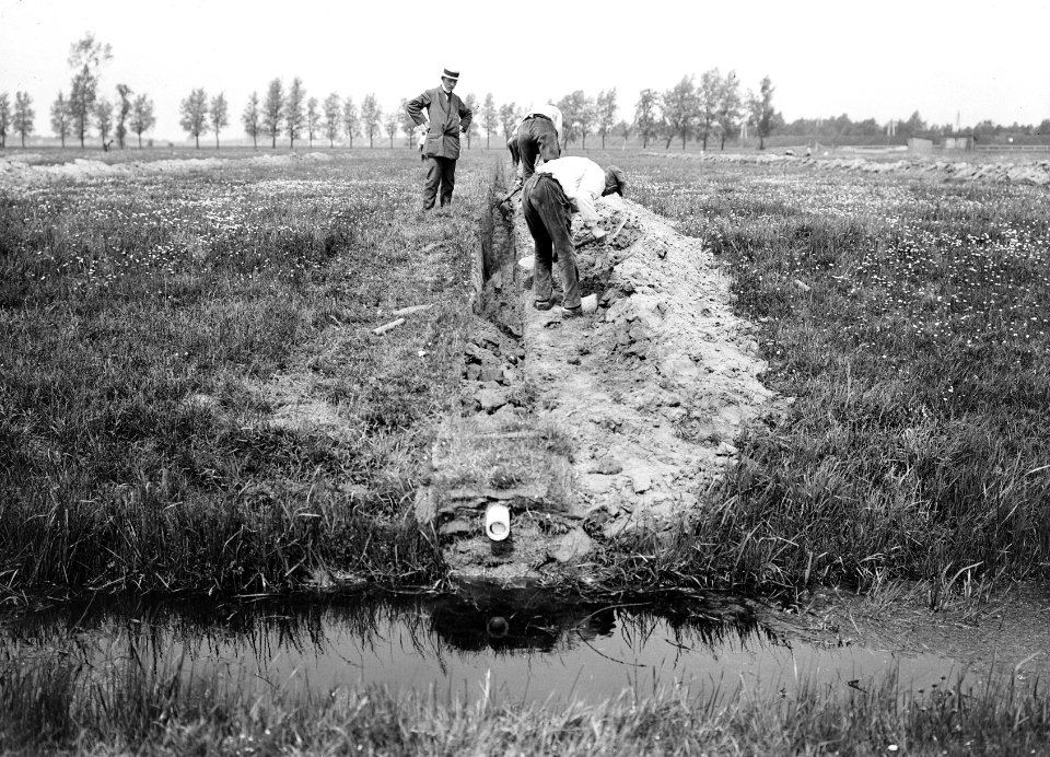 Drainage, drainsleuven, Bestanddeelnr 192-0722