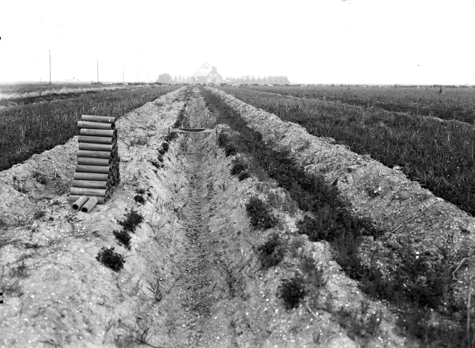Drainage, drainsleuven, Bestanddeelnr 192-0898