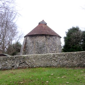 Dovecot at Patcham Court Farmhouse, Church Hill, Patcham (NHLE Code 1380383) (December 2016)