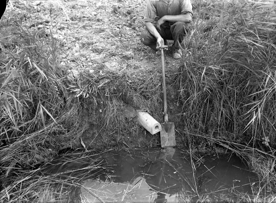Drainage, arbeiders, Groningen, Bestanddeelnr 160-0295