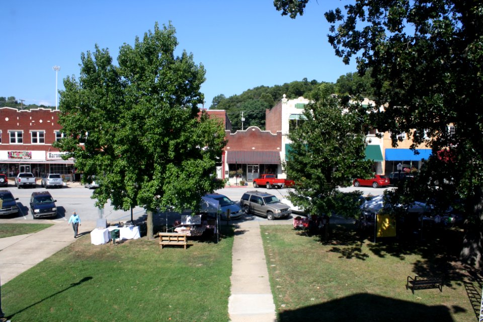 Downtown Harrison, Arkansas from courthouse 001