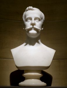 Dr. Albert T. Webb by Franklin B. Simmons, 1906, marble - Portland Museum of Art - Portland, Maine - DSC04017