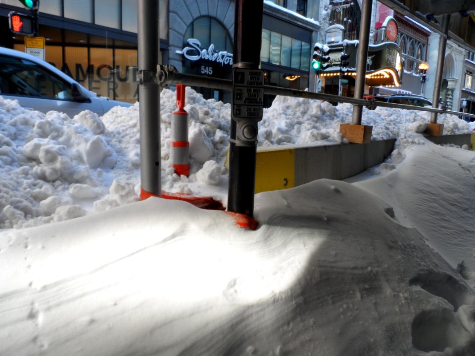 Downtown snow