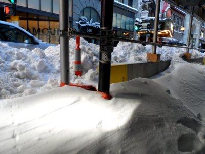 Downtown snow