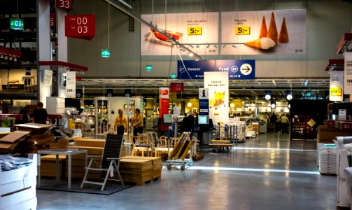 Down by the checkout area in IKEA Torp Uddevalla