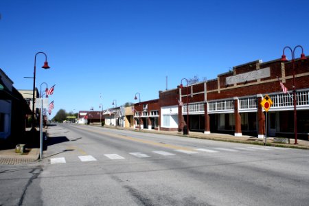 Downtown Gentry Arkansas looking west