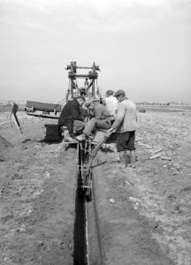 Drainage, arbeiders, buckeye, Bestanddeelnr 160-0327