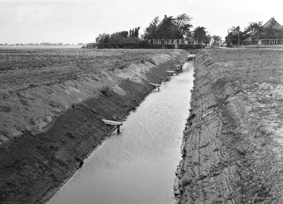 Drainage, sloten, Rijperweg, Ringpolder, Bestanddeelnr 160-0346