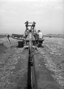 Drainage, arbeiders, buckeye, Bestanddeelnr 160-0328