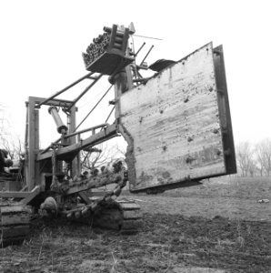 Drainage, machines, arbeiders, ende van den j, kessel van gebr, Bestanddeelnr 160-0451